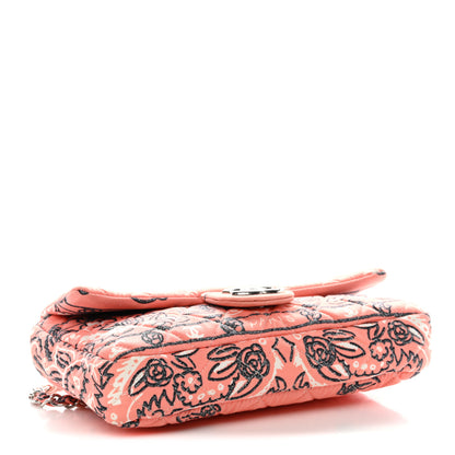 Chanel Cotton Quilted Small Bandana Single Flap Pink 7 of 19