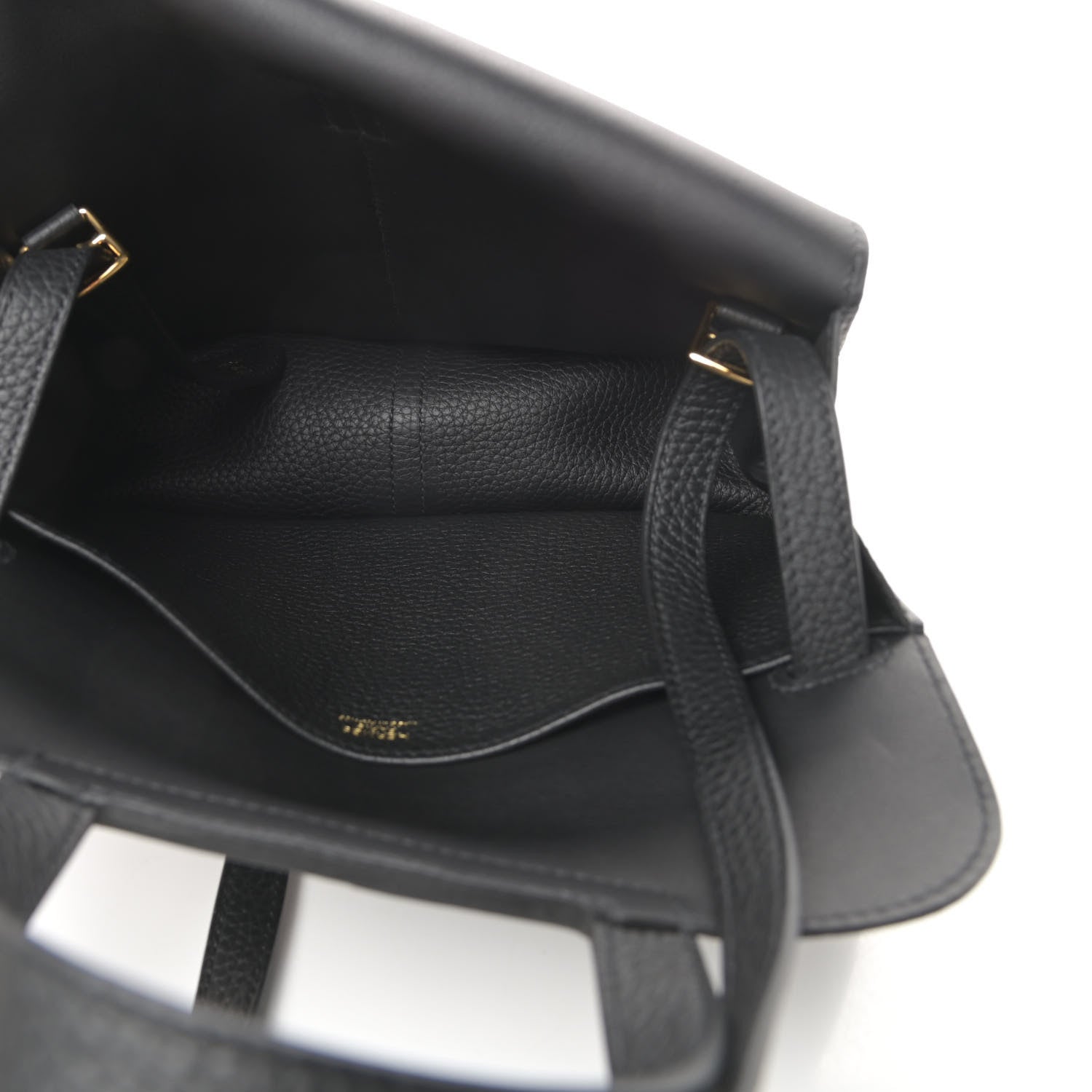 Hermes Taurillon Clemence Halzan 25 Black 7 of 13