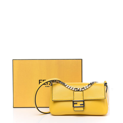 Fendi Nappa Micro Baguette Sunflower 10 of 10