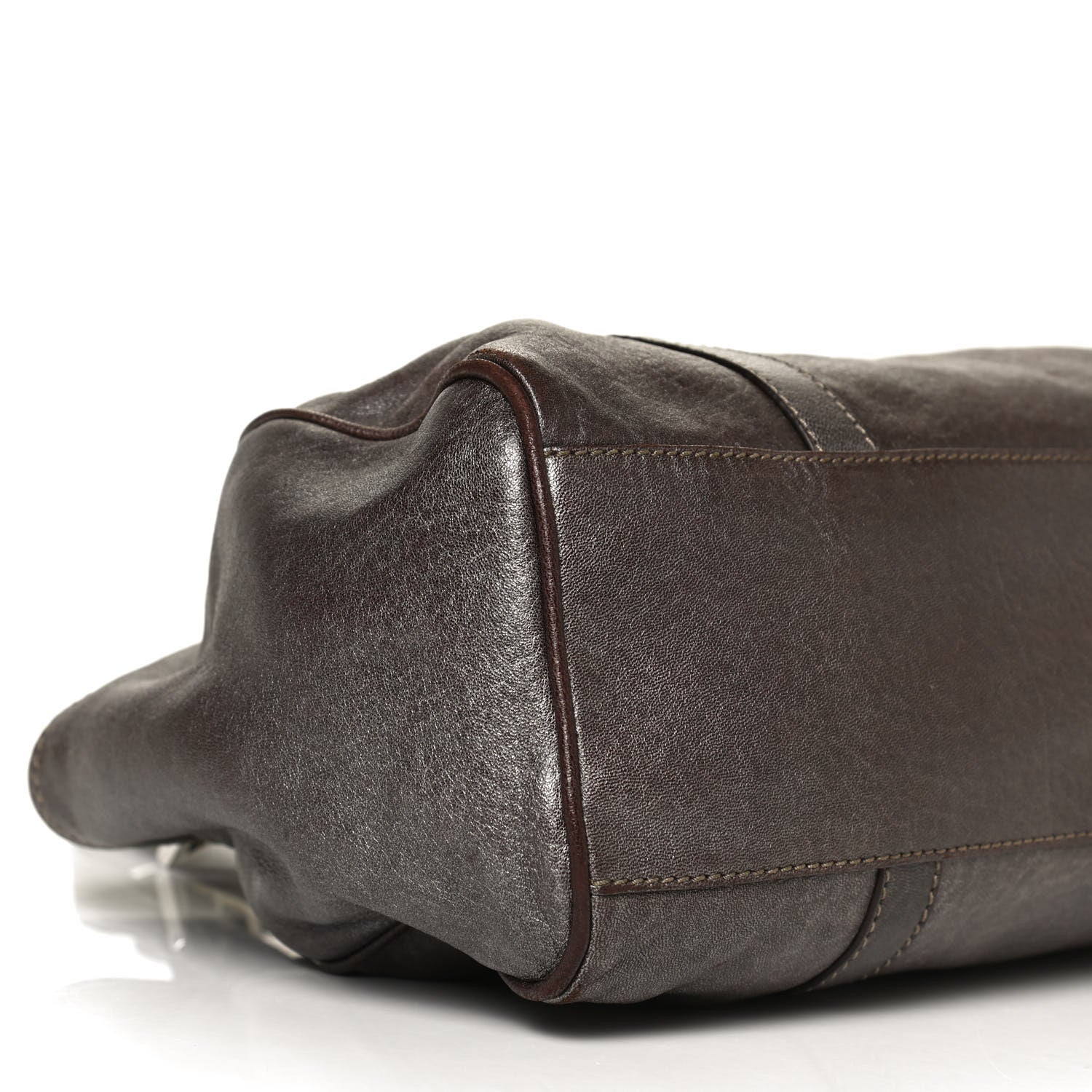 Fendi Metallic Calfskin Shoulder Bag Brown 9 of 12