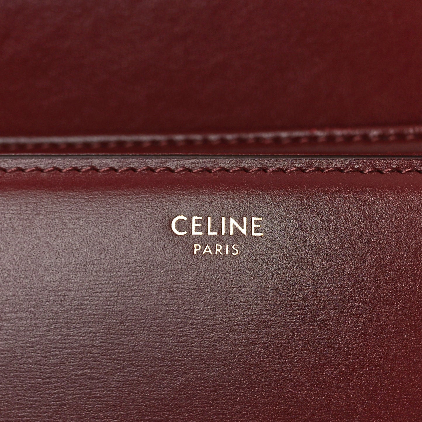 Shiny Calfskin Medium Triomphe Light Burgundy