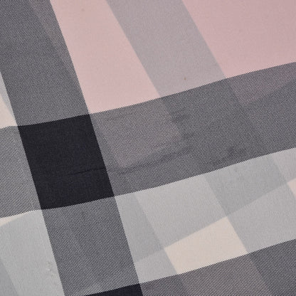 Burberry Silk Giant Check Scarf Pink 7 of 8