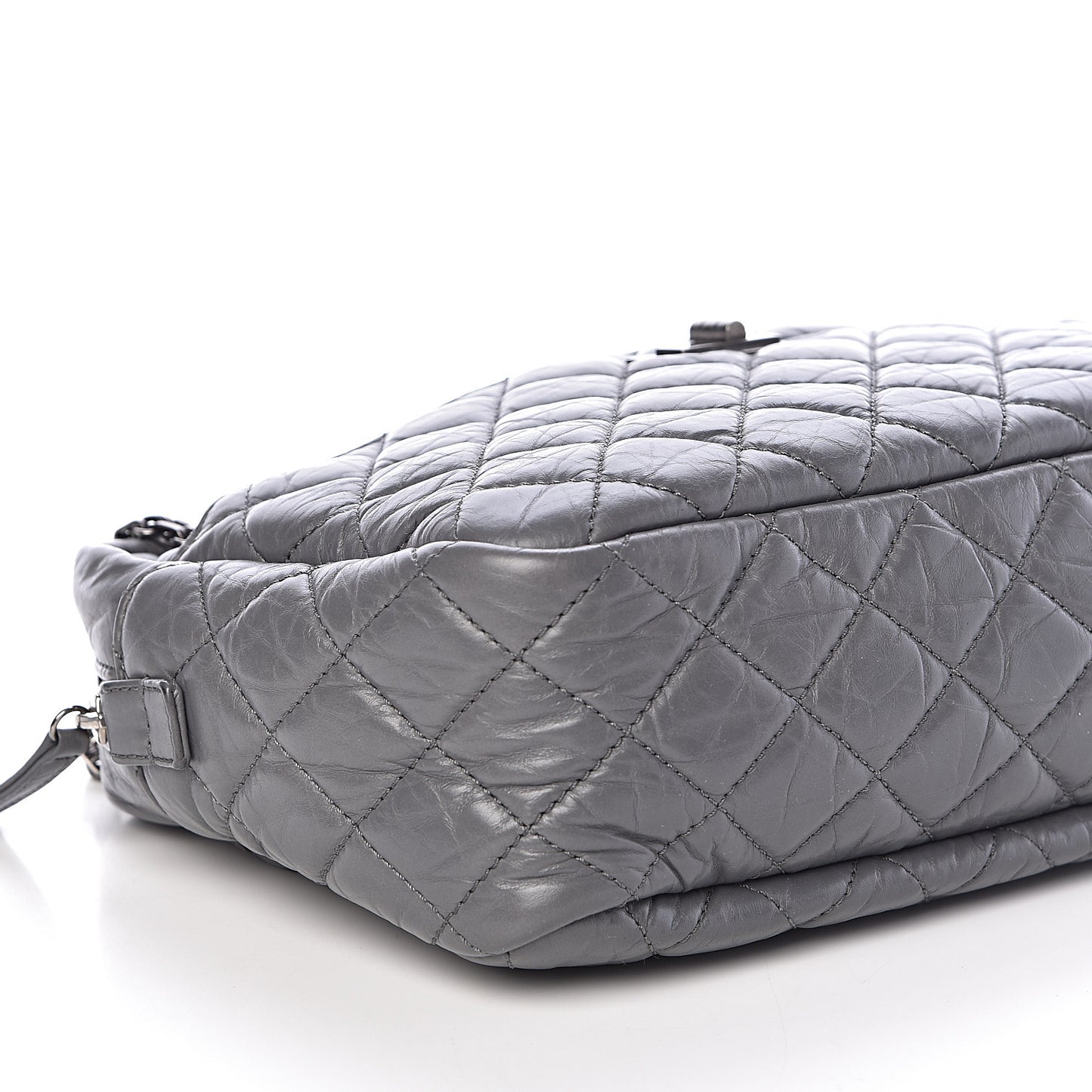 Aged Calfskin Medium Reissue Camera Case Grey