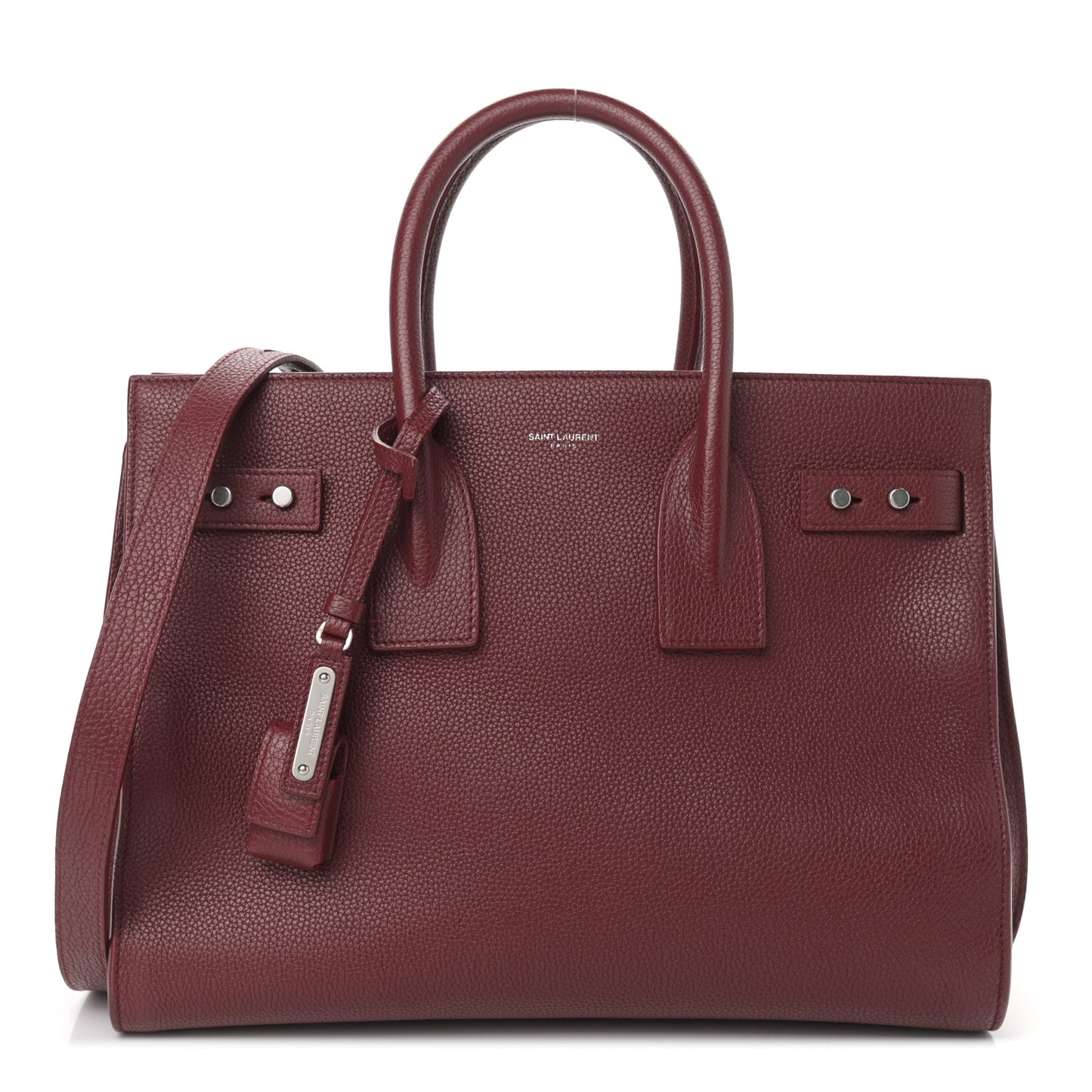 Grained Calfskin Small Supple Sac De Jour Dark Pallisandre