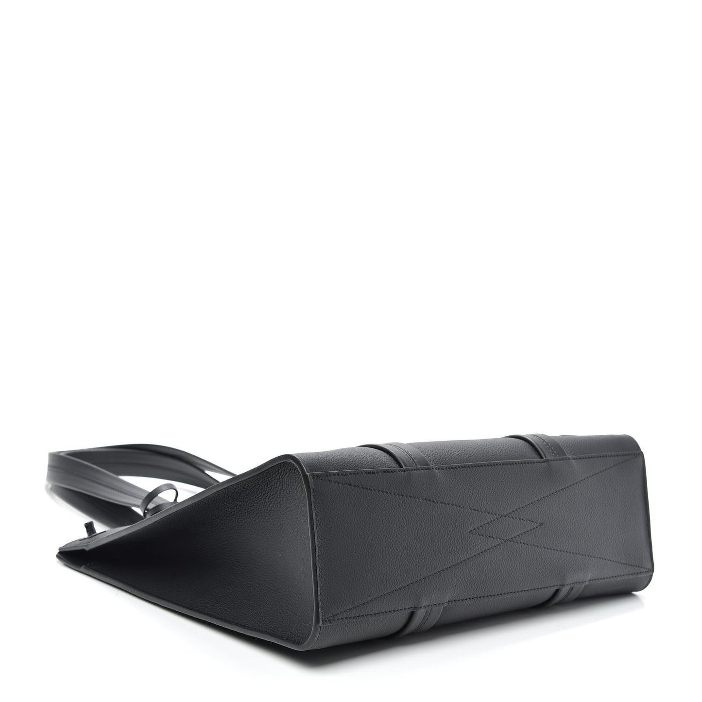 Grained Calfskin LV Aerogram Tote Black