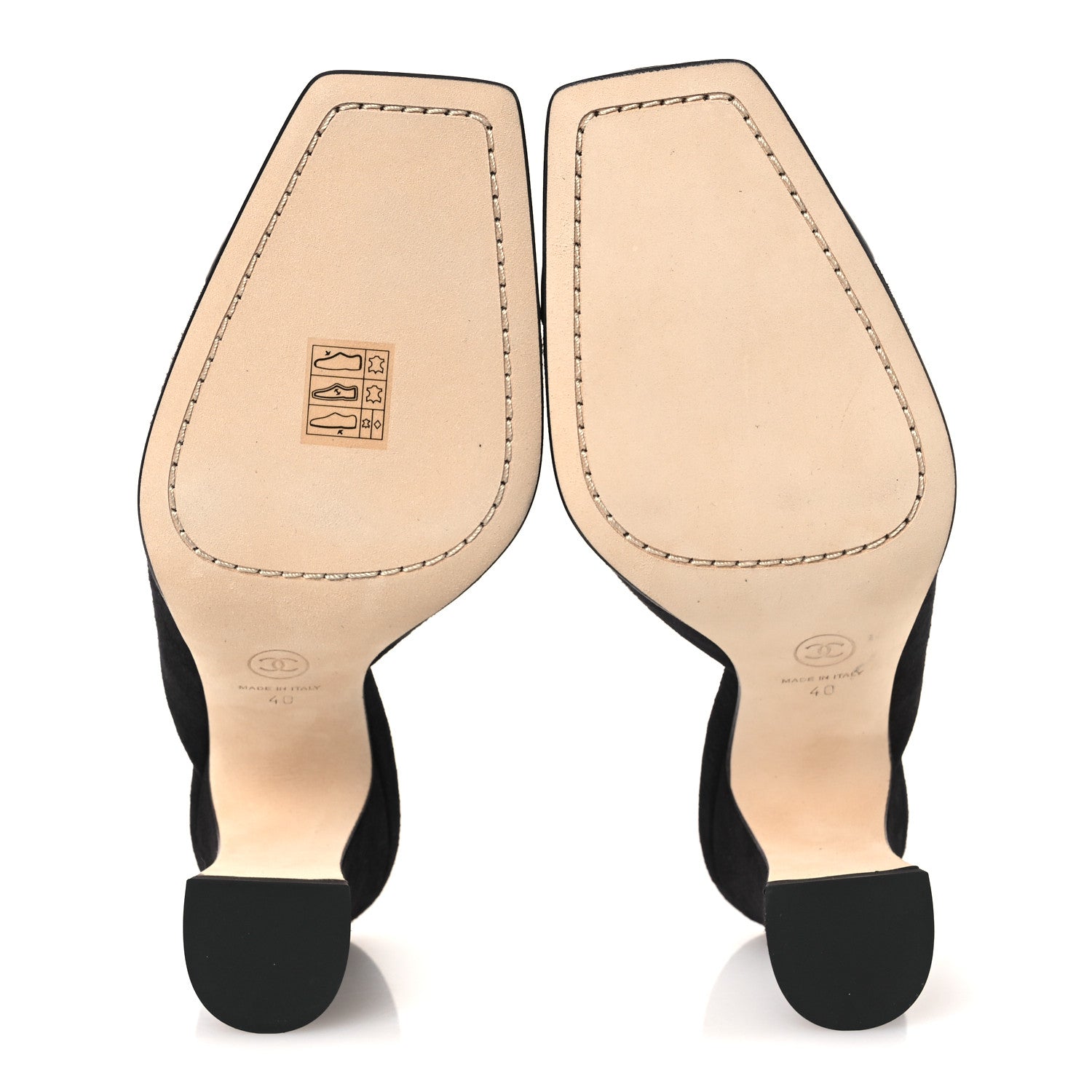 Chanel Suede Kidskin Patent Calfskin Mules 40 Black 7 of 11