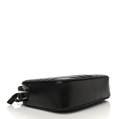 Saint Laurent Calfskin Matelasse Monogram Lou Camera Bag Black 4 of 11