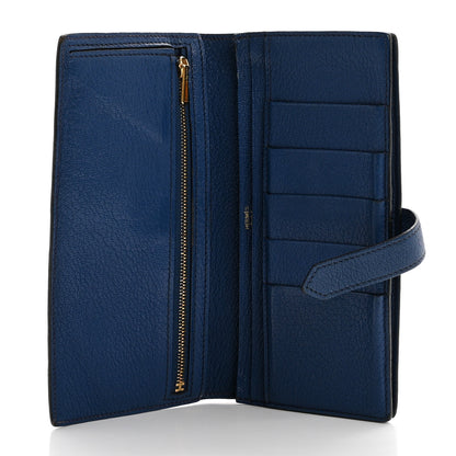 Hermes Chevre Mysore Bearn Gusset Wallet Bleu Agate 5 of 10