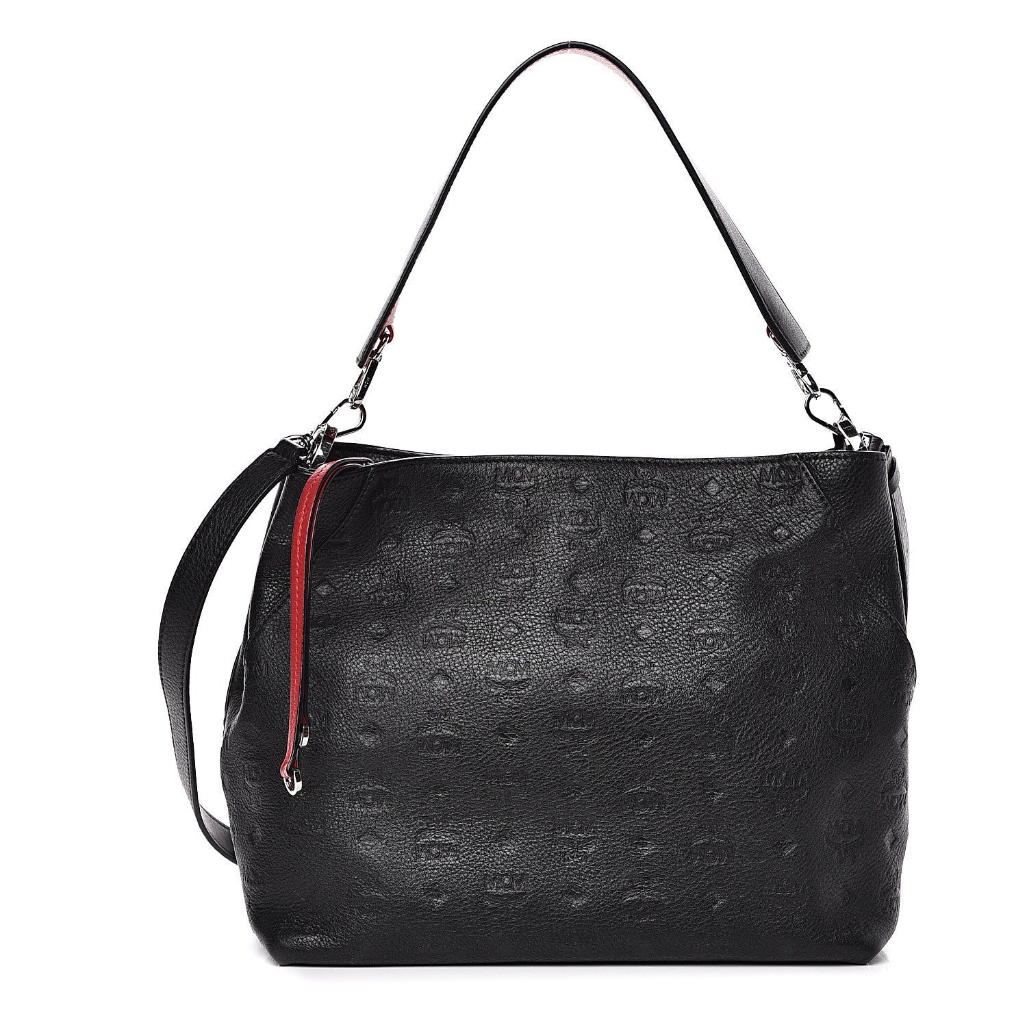 MCM Calfskin Ottomar Medium Klara Hobo Black 1 of 15