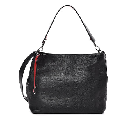 MCM Calfskin Ottomar Medium Klara Hobo Black 1 of 15