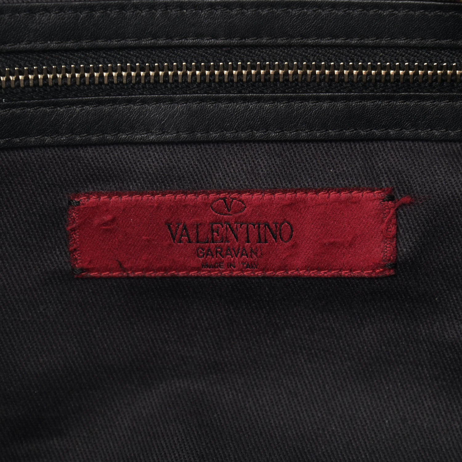 Valentino Garavani Vitello Rockstud Crossbody Tote Black 5 of 14