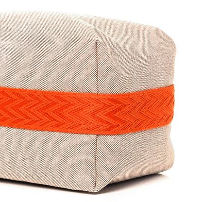 Hermes Canvas Large Bride-A-Brac Pouch Natural Orange 9 of 9