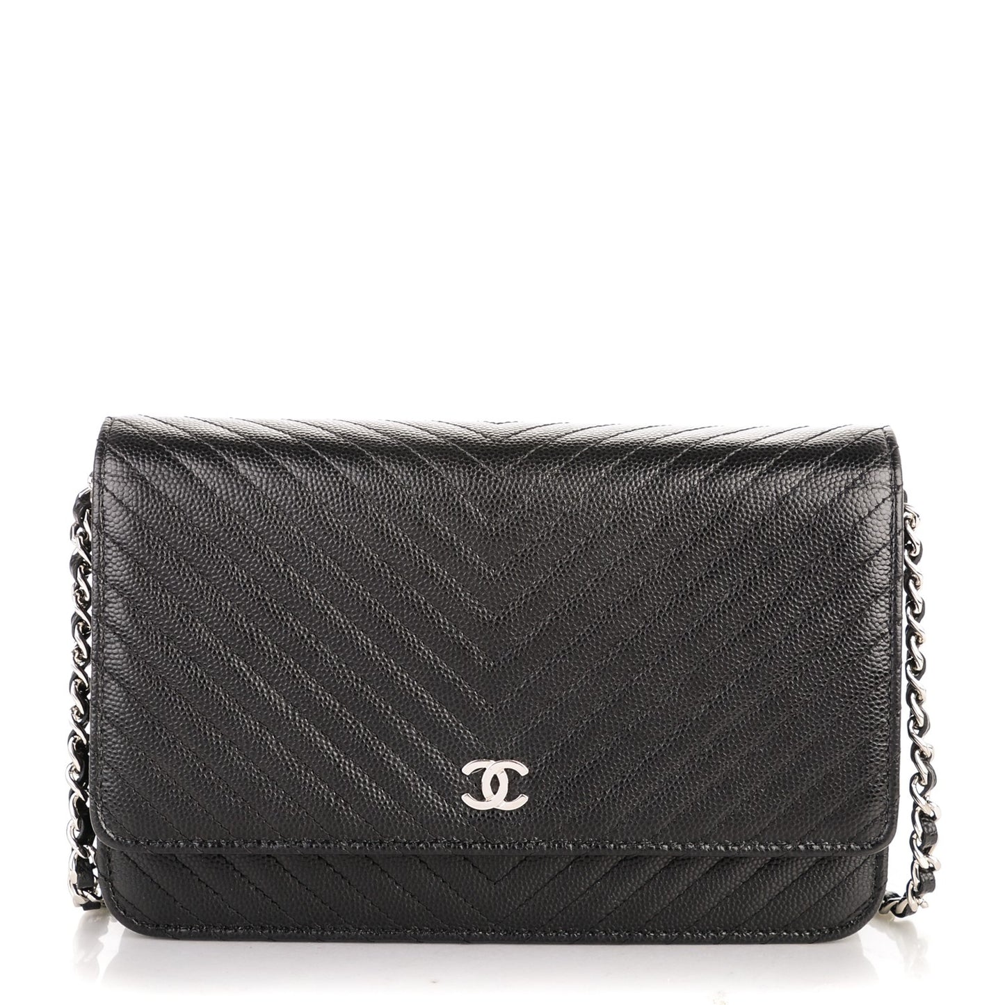 Caviar Chevron Wallet On Chain WOC Black