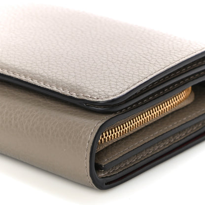 Mulberry Small Classic Grain Medium Continental French Wallet Solid Grey 9 of 9