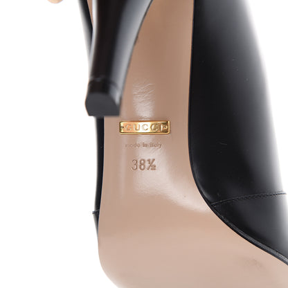 Gucci Plume Calfskin Damir Lattice Cutout Boots 38.5 Black 7 of 8
