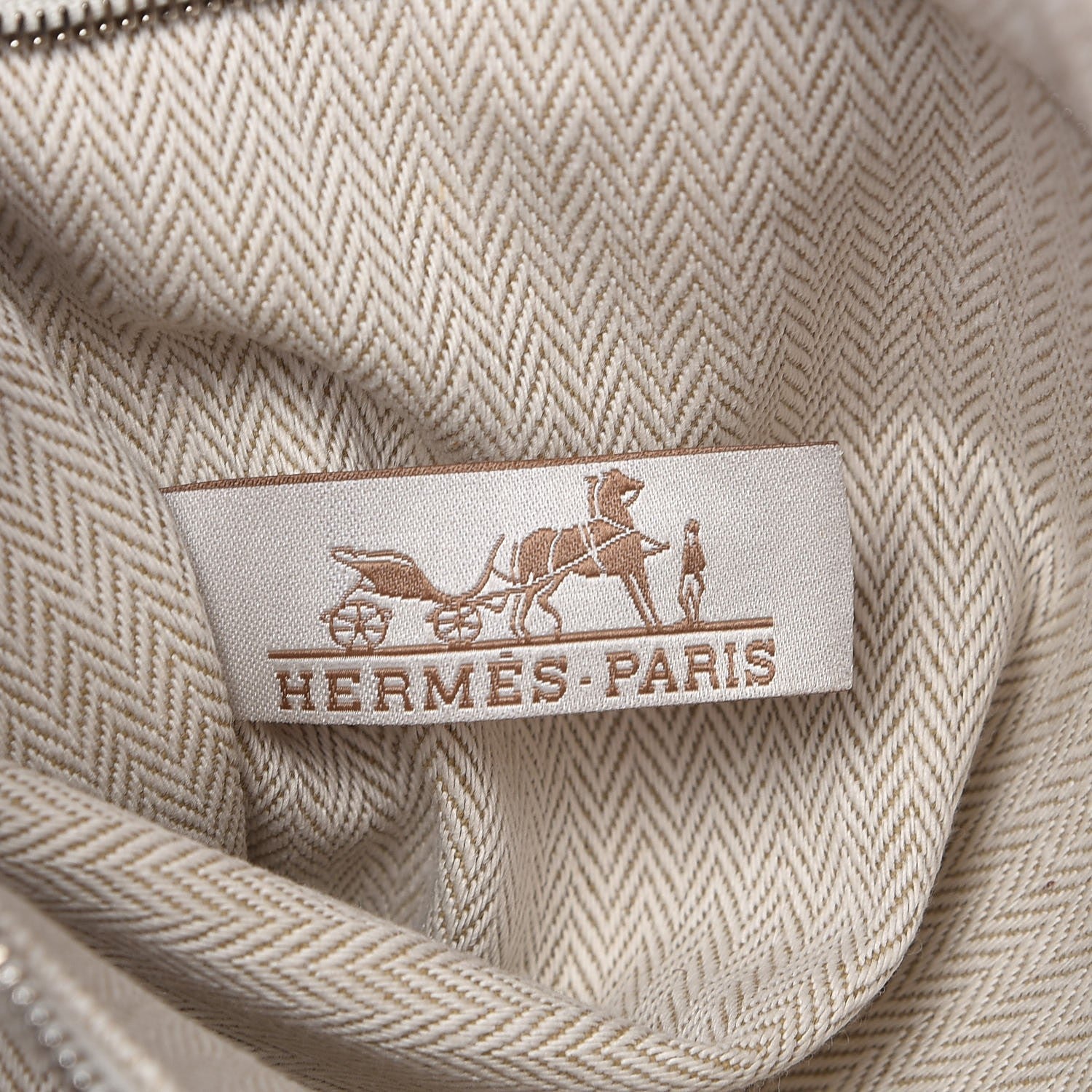 Hermes Canvas Barenia Fourbi 25 MM Pouch Naturel Fauve 6 of 10