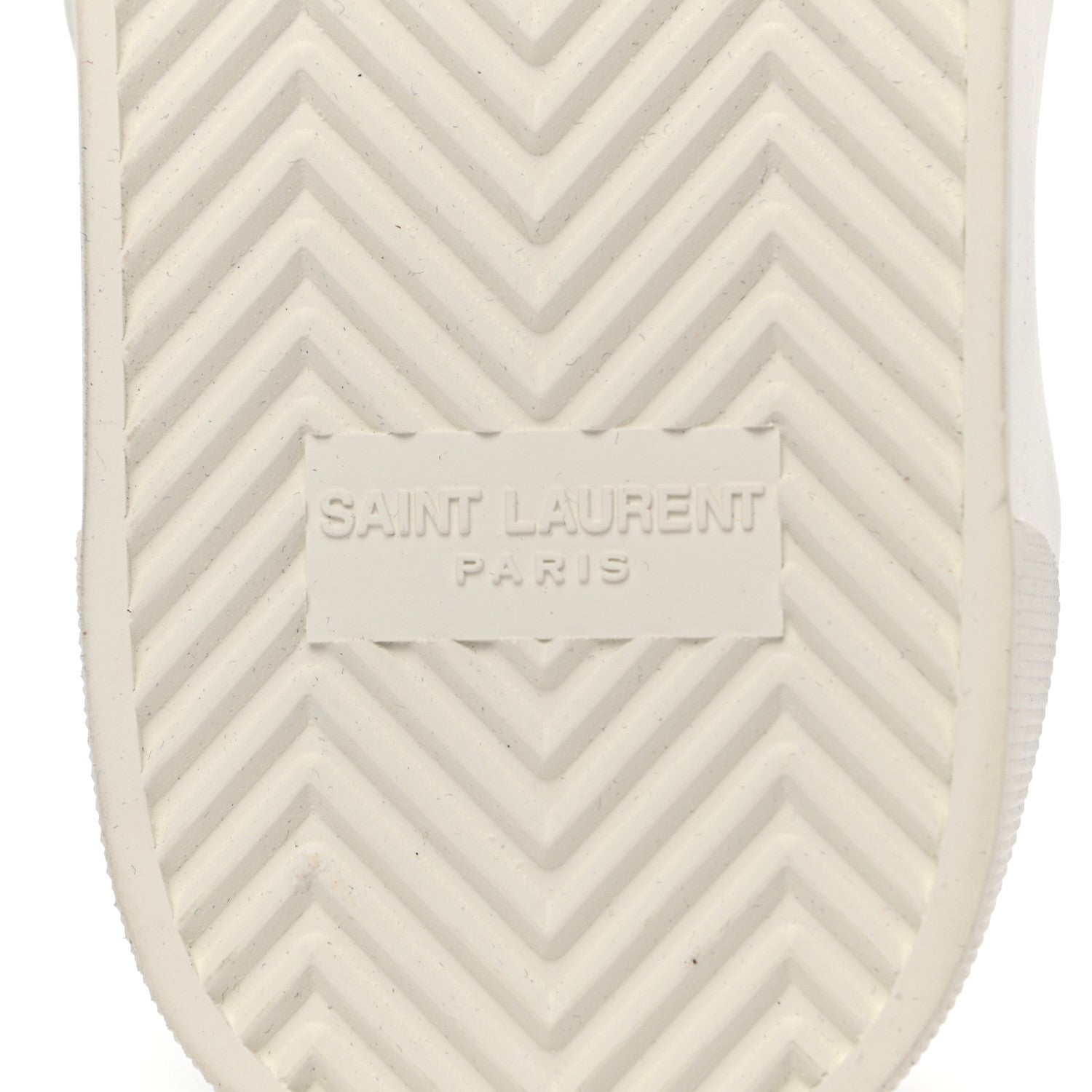 Saint Laurent Canvas Striped Venice Low Top Sneakers 37.5 Black White 6 of 9