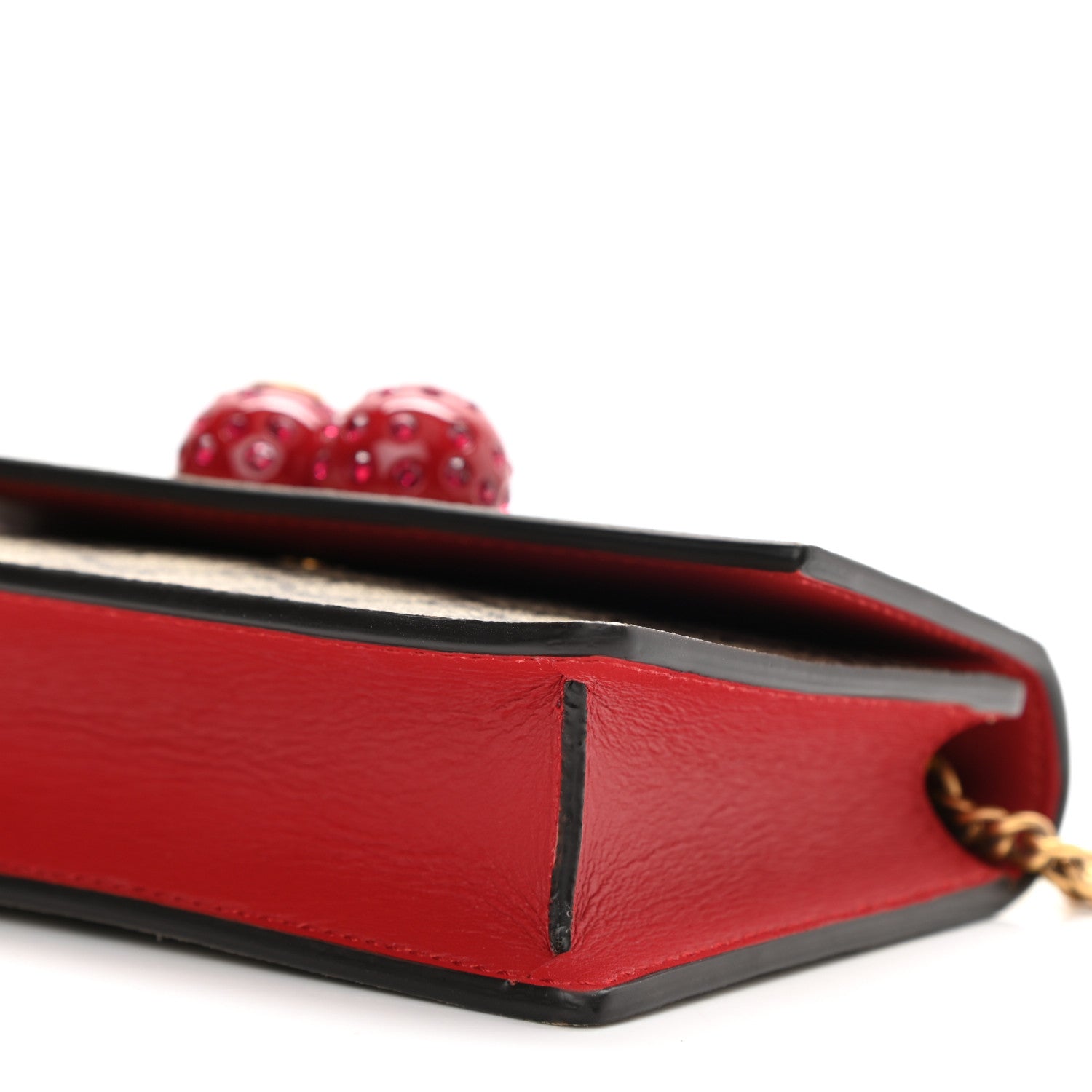 Gucci GG Supreme Monogram Mini Cherry Chain Bag 8 of 9