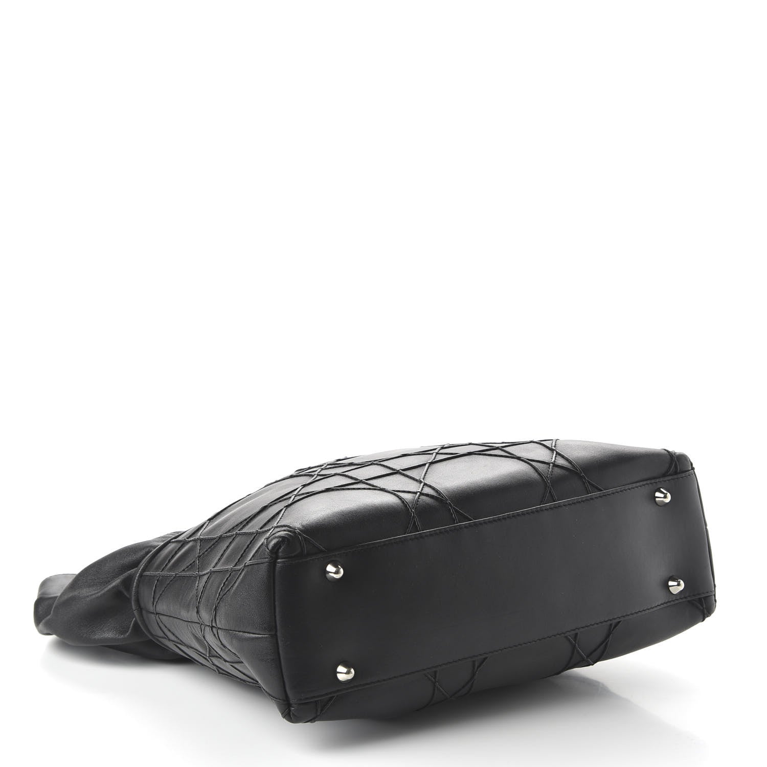 Christian Dior Lambskin Cannage Dior So Dior Tote Black 4 of 10