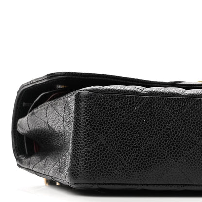 Chanel Caviar Quilted Medium Double Flap Black 9 of 11