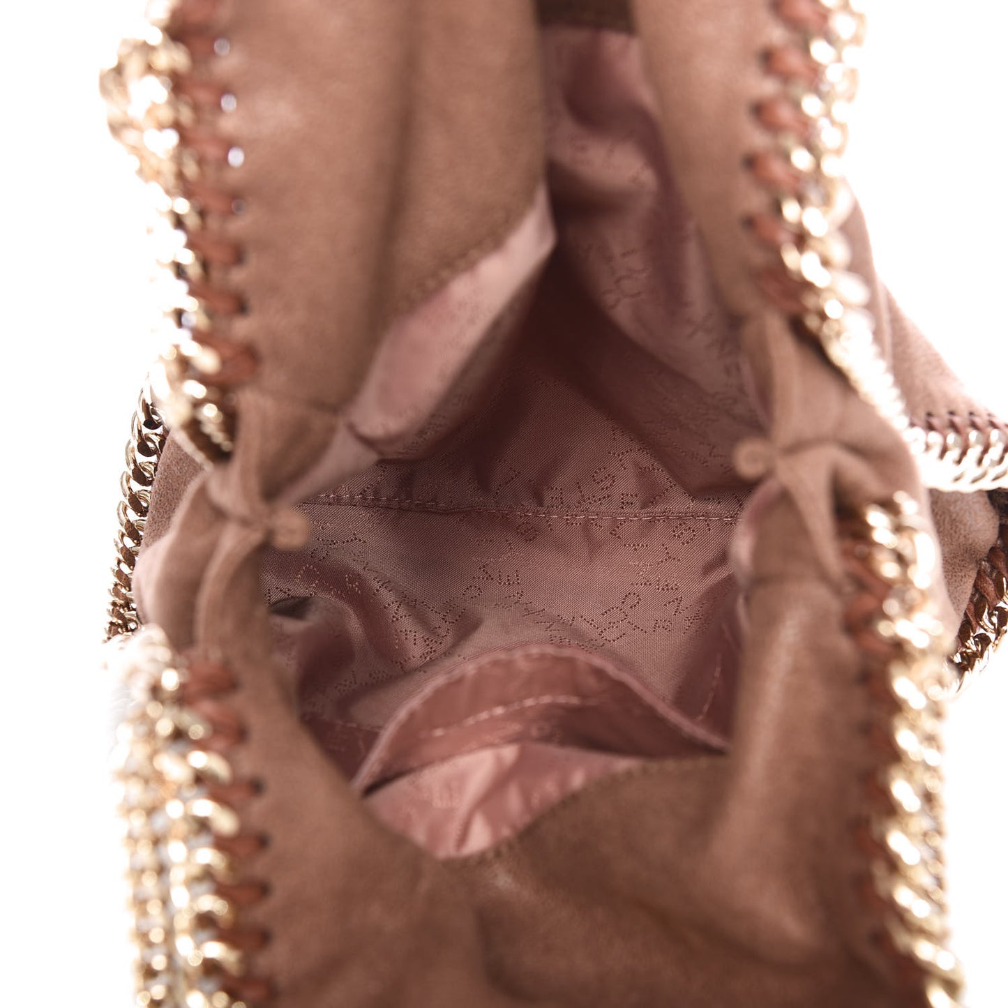 Shaggy Deer Mini Falabella Fold Over Tote Pink