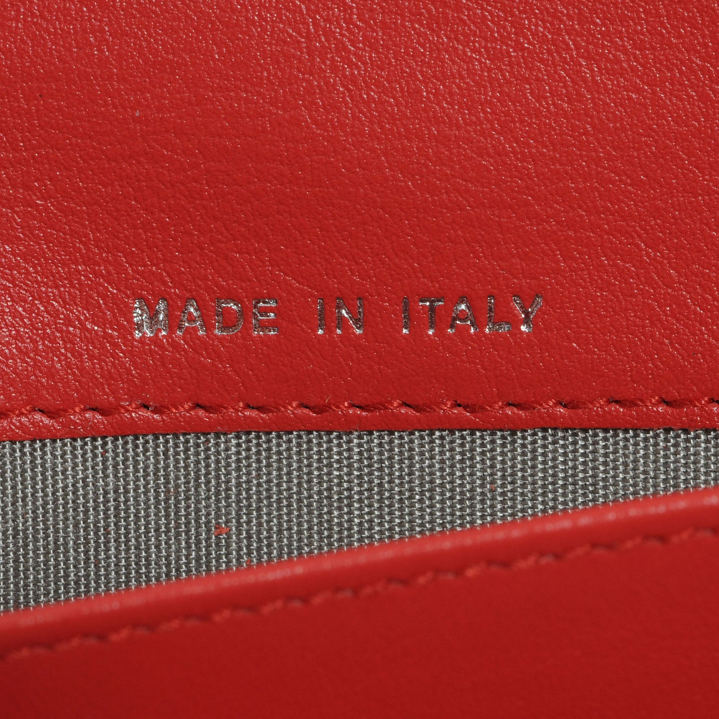 Diamond Stitched Long Flap Wallet Red