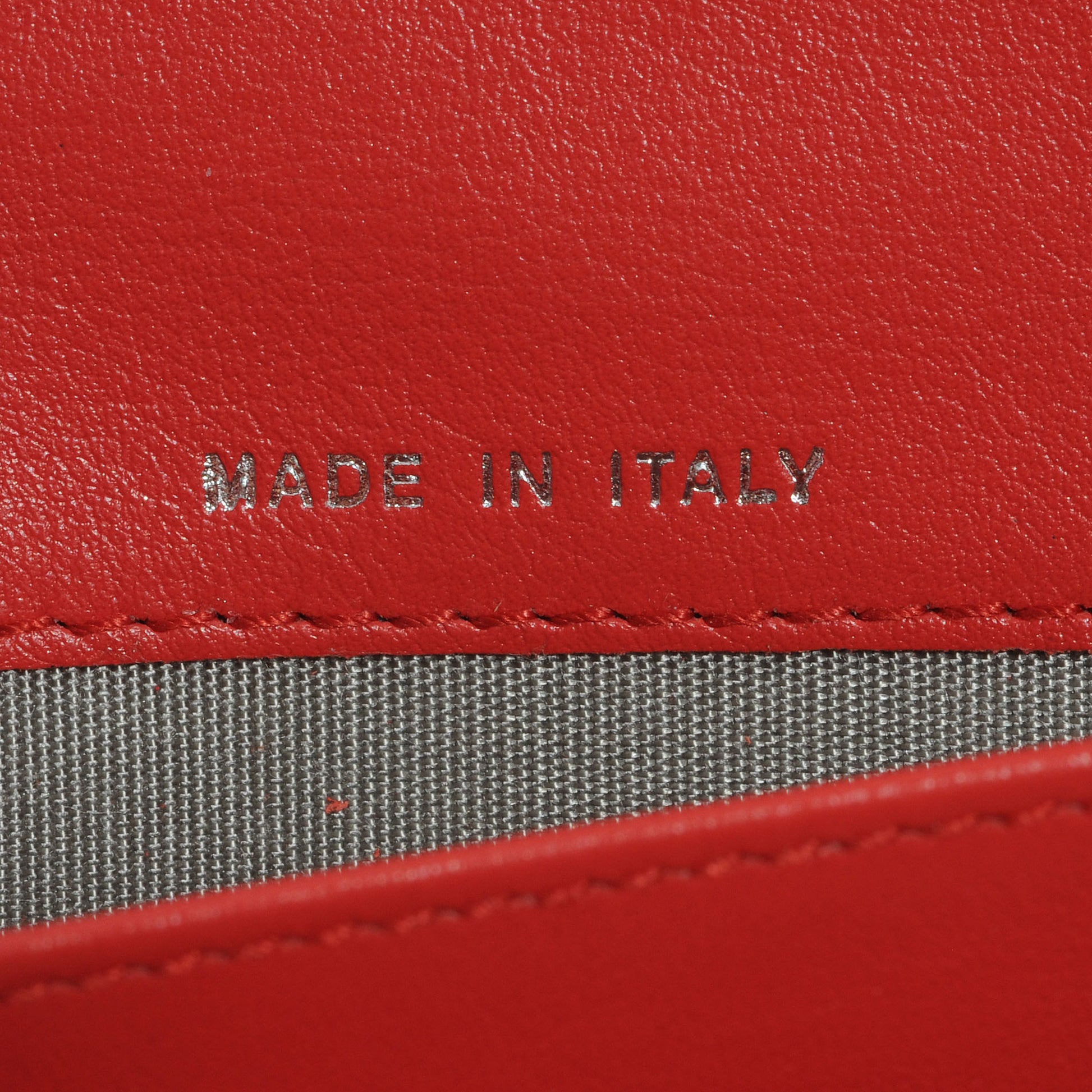 Chanel Diamond Stitched Long Flap Wallet Red 7 of 9