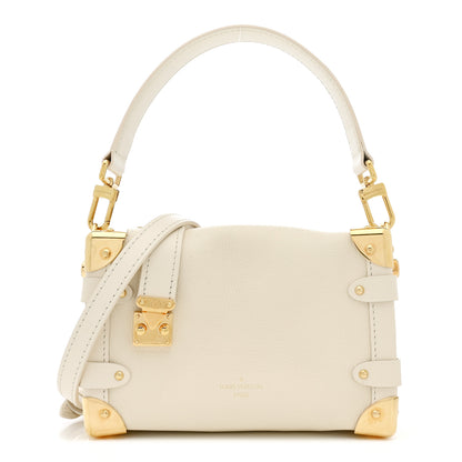 Louis Vuitton Calfskin Side Trunk PM Chalk 2 of 19