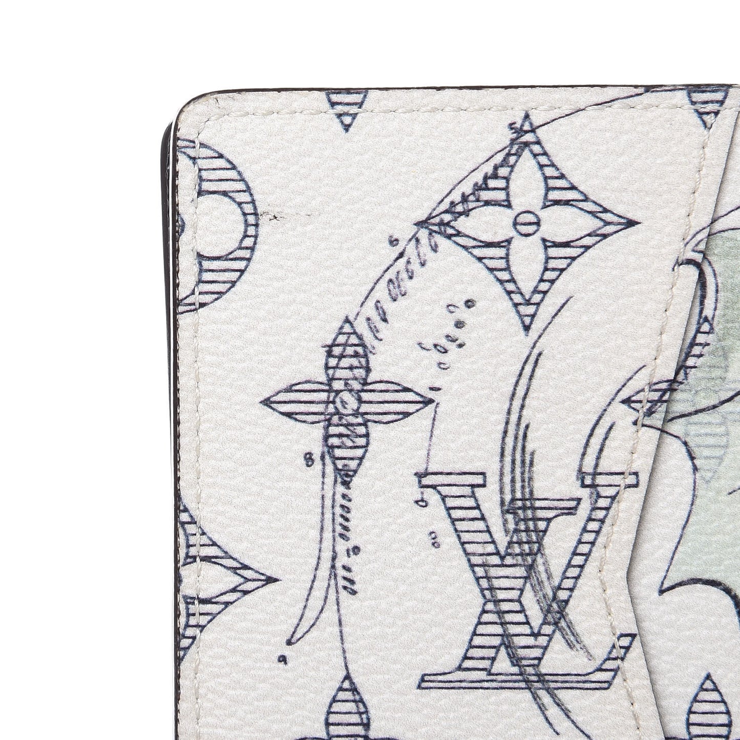 Savane Monogram Chapman Pocket Organizer White