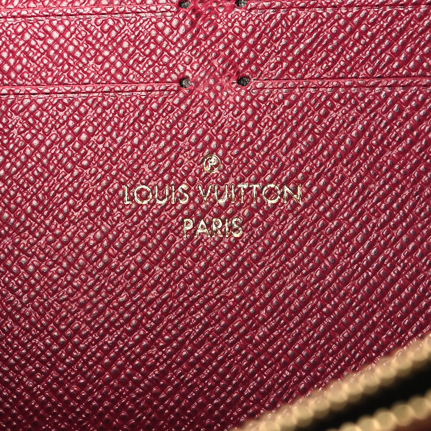 Monogram Clemence Wallet Fuchsia