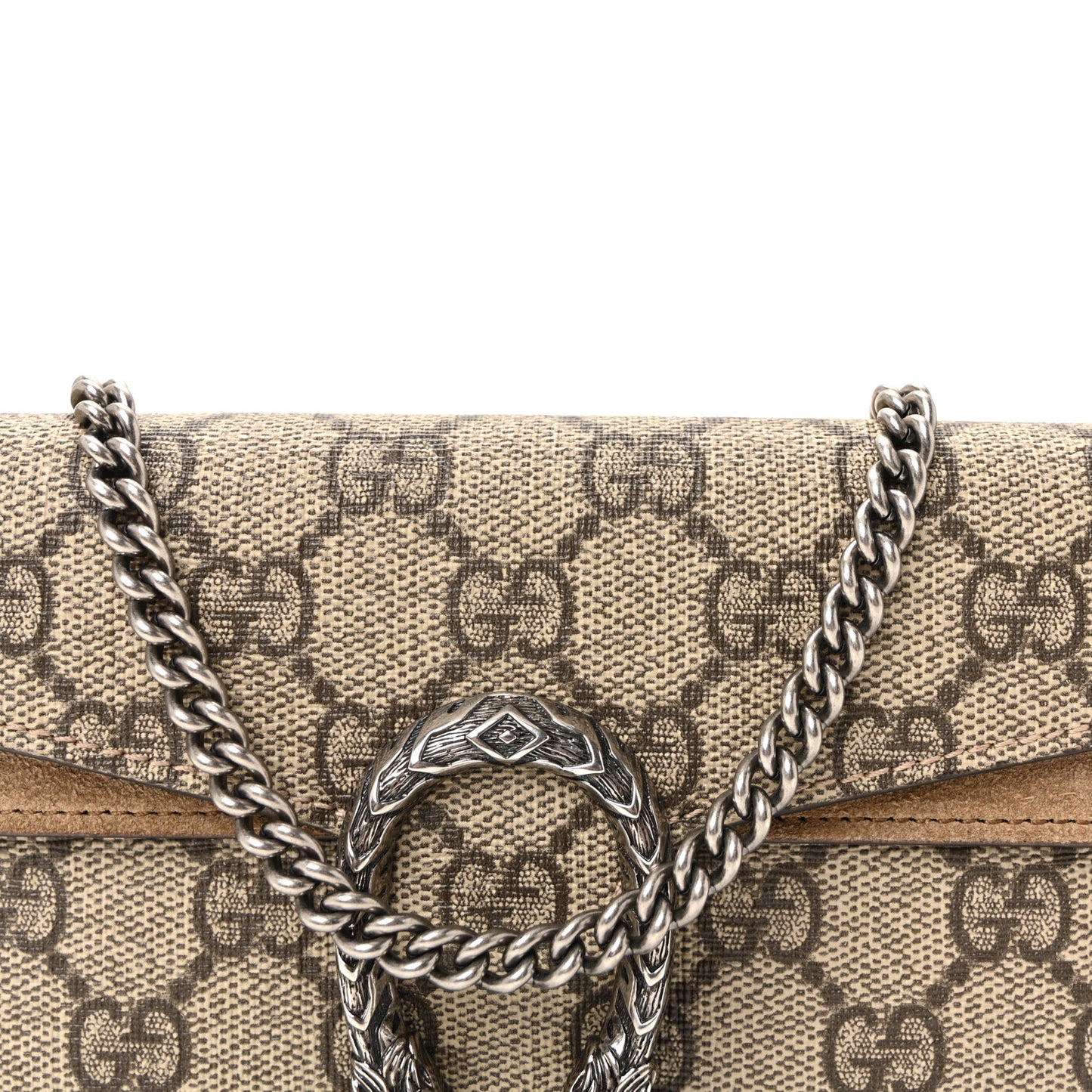 GG Supreme Monogram Super Mini Dionysus Shoulder Bag Taupe