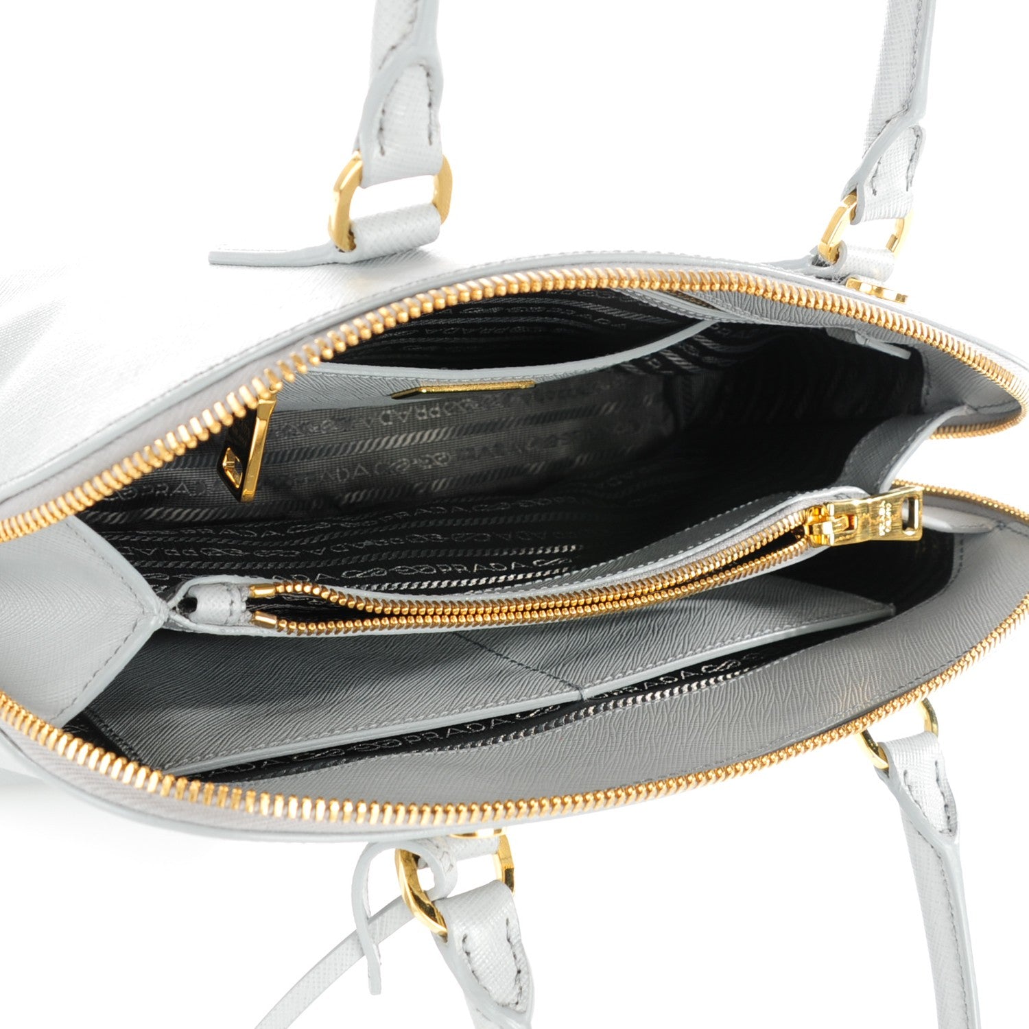 Prada Saffiano Lux Promenade Tote Granito 5 of 8