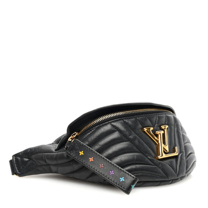 Louis Vuitton Calfskin Quilted New Wave Bumbag Black 4 of 10