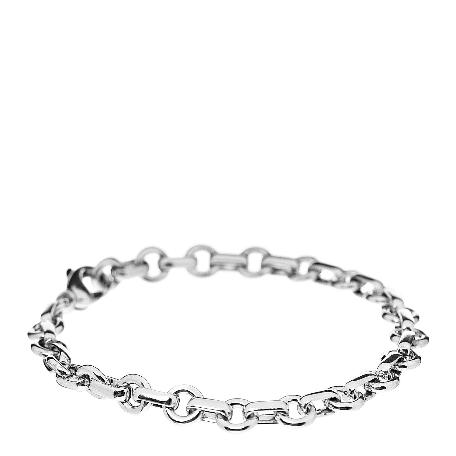 Tiffany Sterling Silver Round Chain Link Bracelet 1 of 4