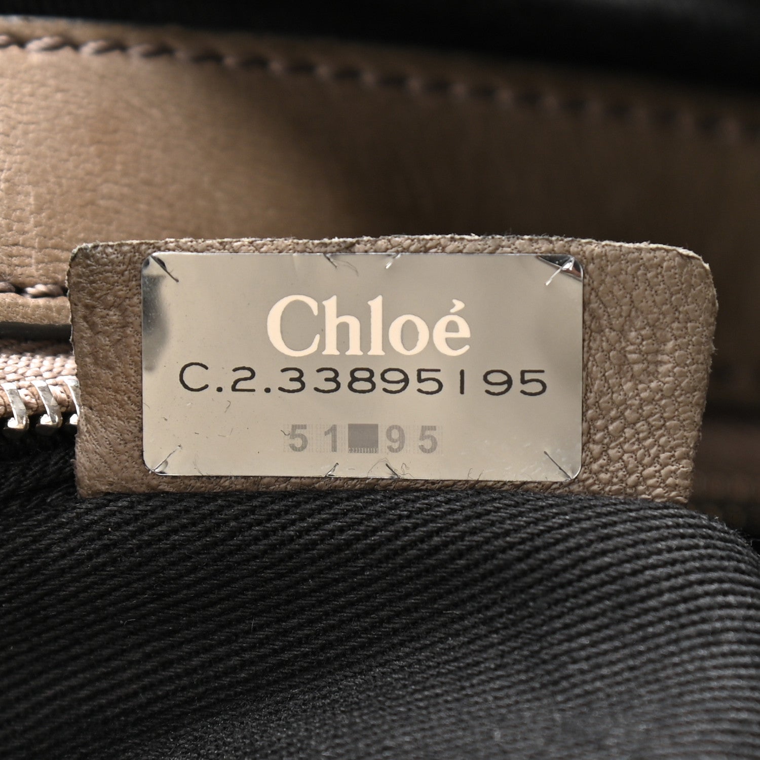 Chloe Leather Paddington Tote Gris Vert 7 of 22