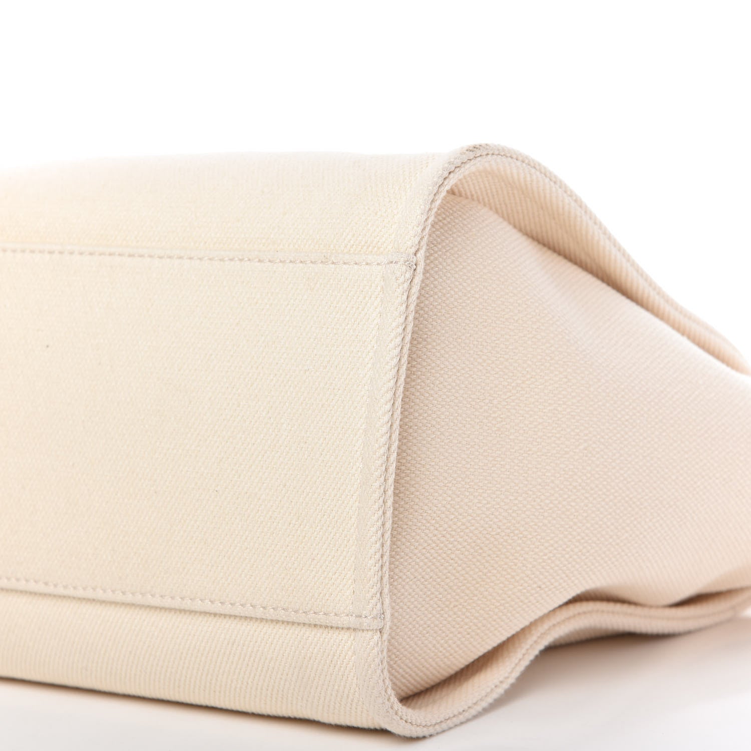 Chanel Canvas Pearl Medium Deauville Tote Ecru Beige 7 of 10