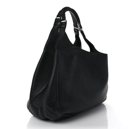 Bottega Veneta Grained Calfskin Large Campana Black 3 of 8