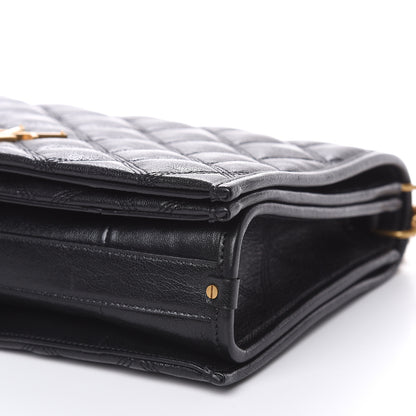 Saint Laurent Lambskin Quilted Small Becky Chain Bag Black 8 of 9
