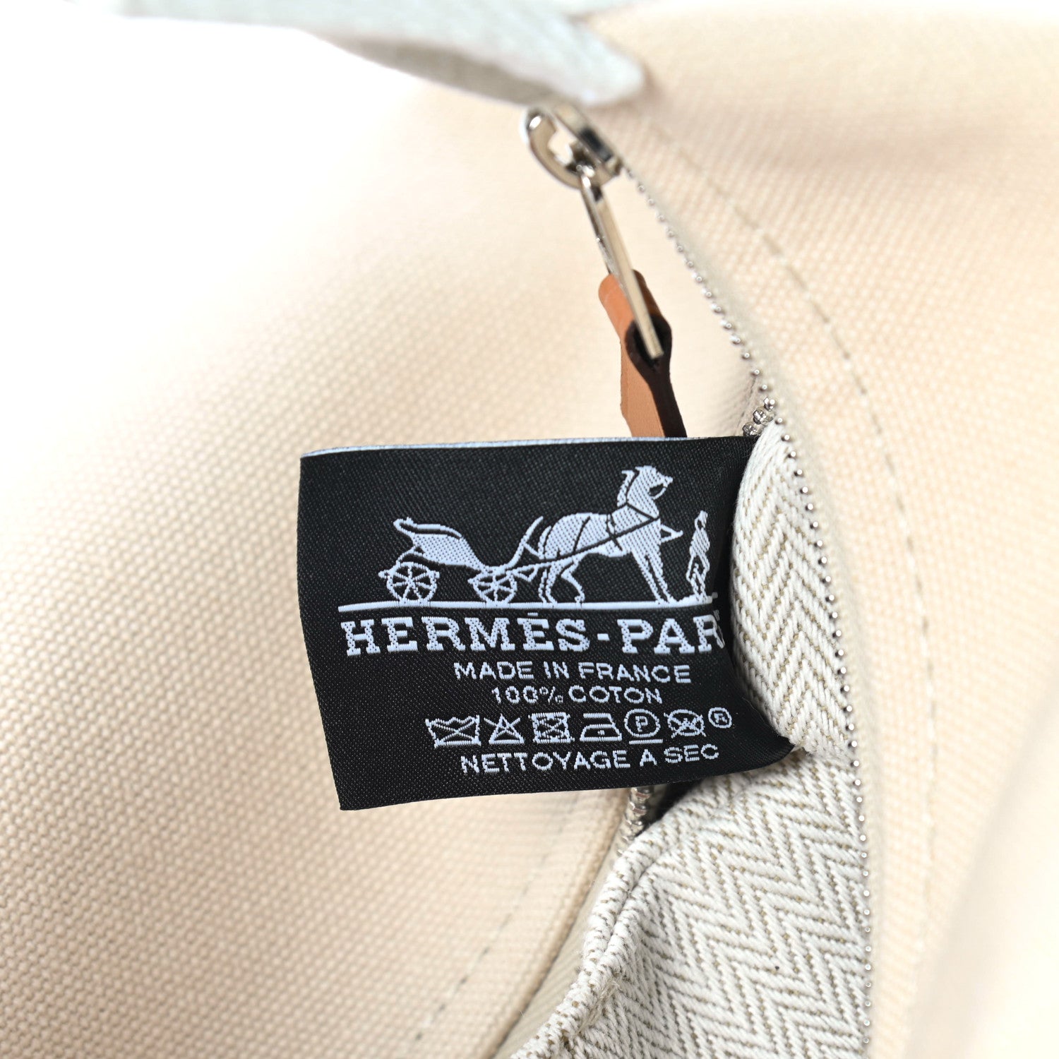 Hermes Canvas Small Bride-A-Brac Pouch Natural 6 of 6