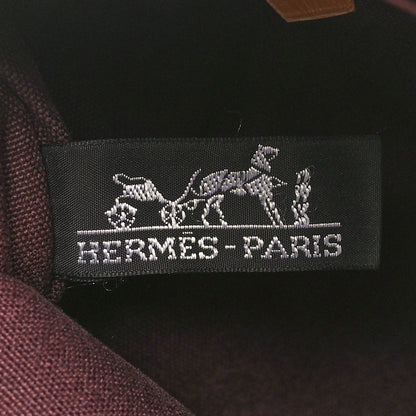 Hermes Canvas Fourre Tout PM Burgundy 6 of 9