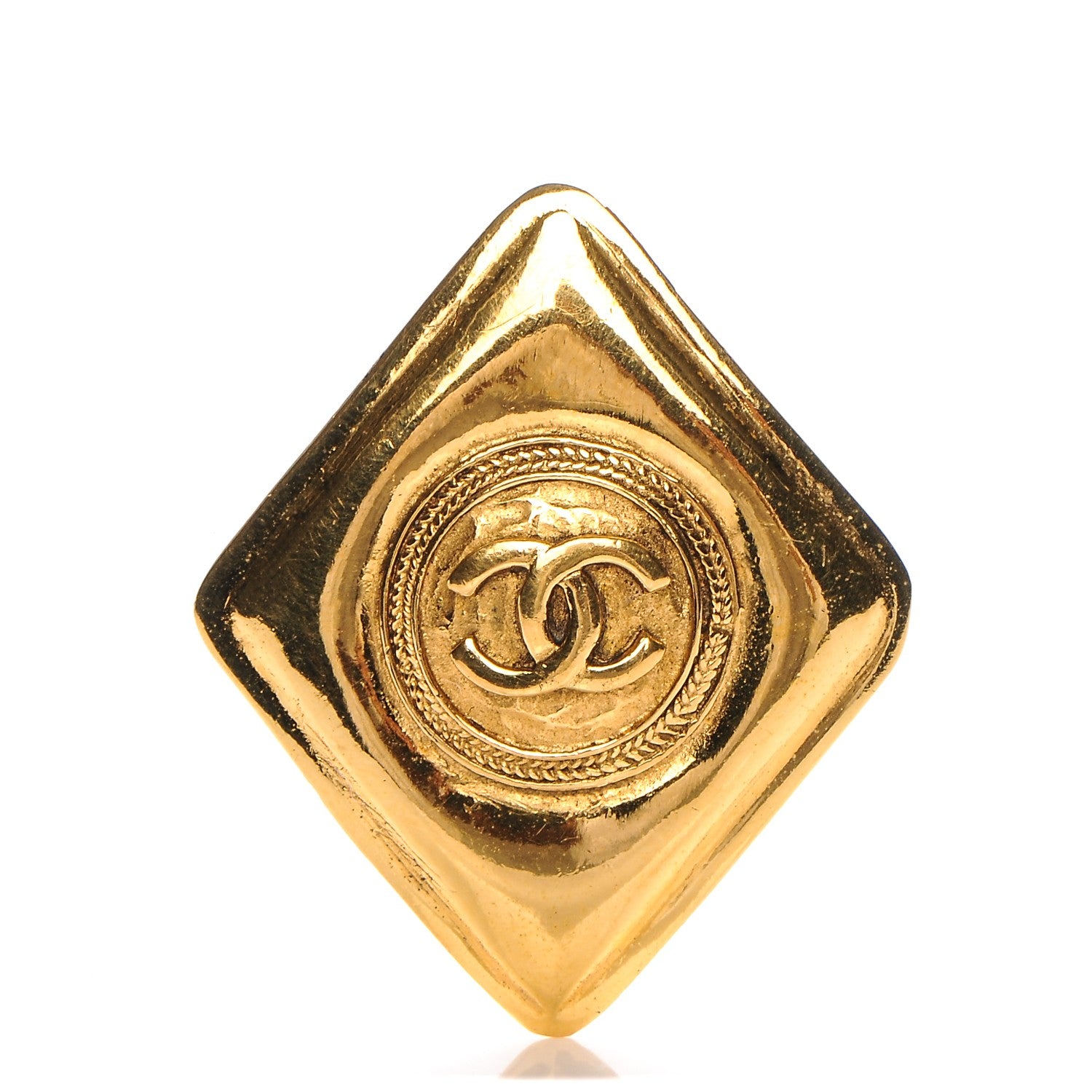 Chanel CC Brooch Gold 1 of 4