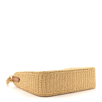 Prada Yarn Raffia Effect Crochet Mini Re-Edition 2000 Shoulder Bag Naturale 4 of 10