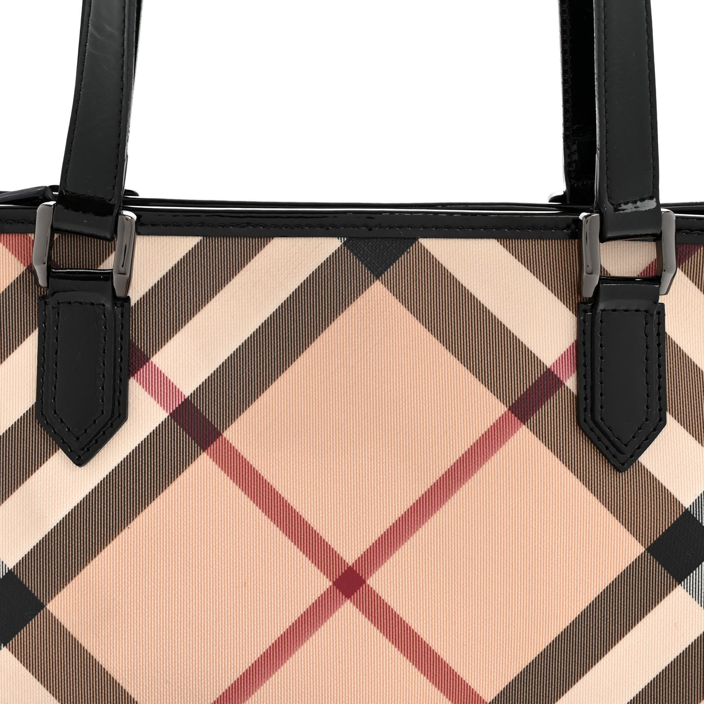 Supernova Check Small Nickie Tote Black Black