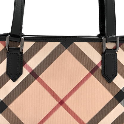 Burberry Supernova Check Small Nickie Tote Black Black 8 of 13