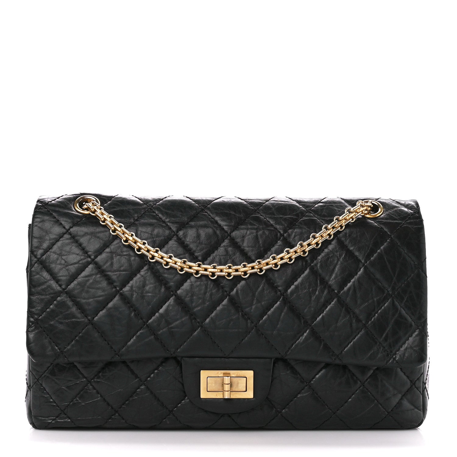 Chanel Aged Calfskin Quilted 2.55 Reissue 227 Flap Black 1 of 12