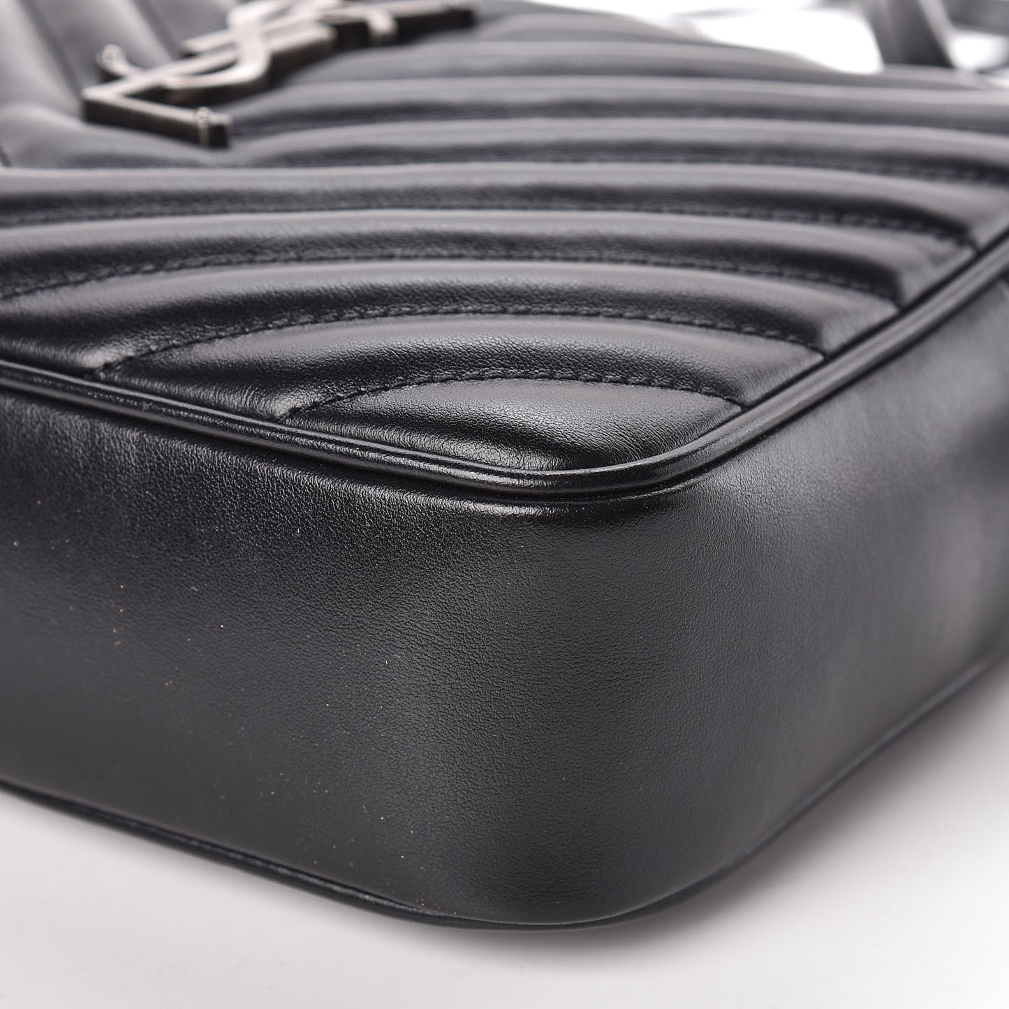 Calfskin Matelasse Monogram Lou Camera Bag Black