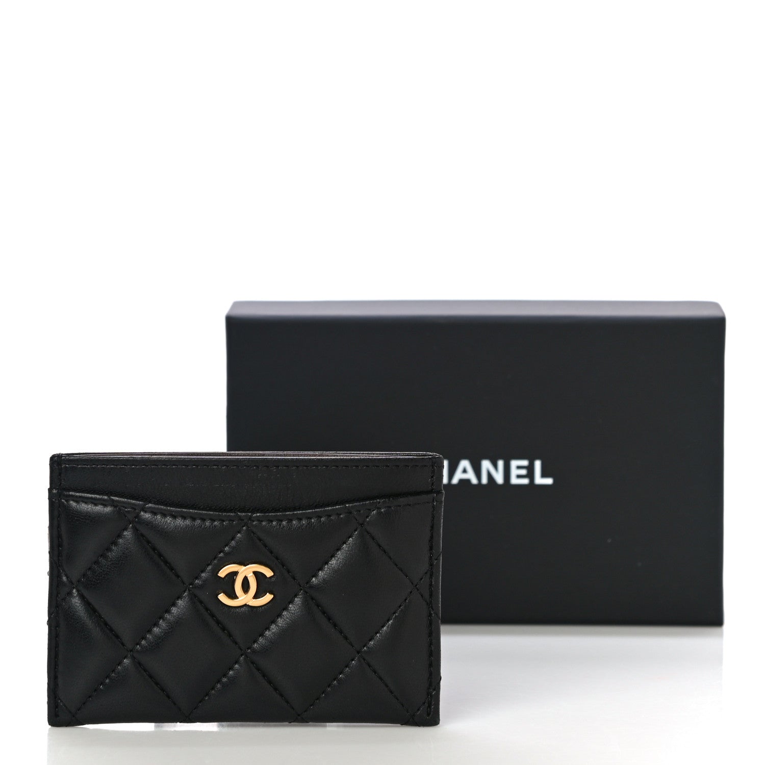Chanel Lambskin Quilted Card Holder Black 11 of 11
