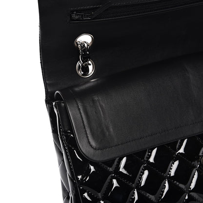 Chanel Patent Quilted Medium Double Flap Black 6 of 8