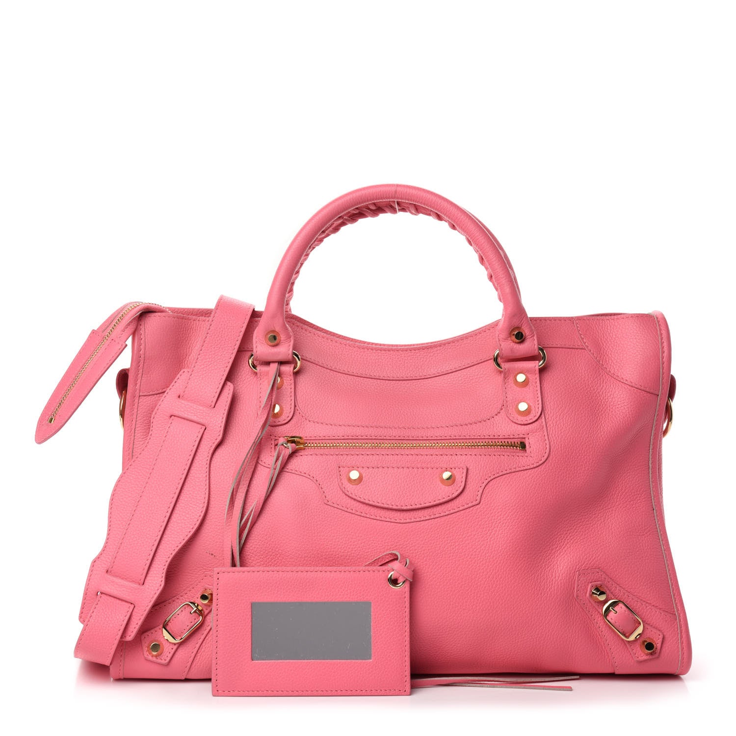 Balenciaga Veau Gravier Classic Gold Hardware City Rose Dragee 1 of 12