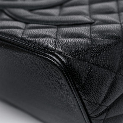 Chanel Caviar Quilted Medallion Tote Black 10 of 17